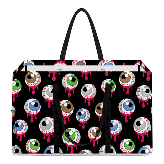Bloody Eyeball Pattern Print Utility Tote Bag