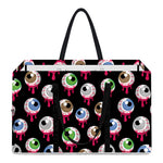 Bloody Eyeball Pattern Print Utility Tote Bag