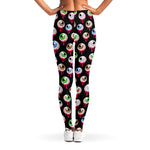 Bloody Eyeball Pattern Print Women's Leggings