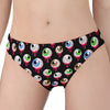 Bloody Eyeball Pattern Print Women's Panties