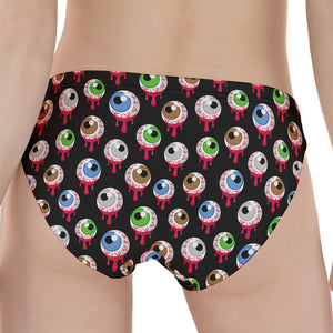 Bloody Eyeball Pattern Print Women's Panties