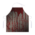 Bloody Metal Wall Print Adjustable Apron