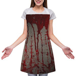 Bloody Metal Wall Print Adjustable Apron