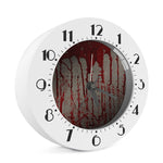 Bloody Metal Wall Print Alarm Clock