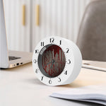 Bloody Metal Wall Print Alarm Clock