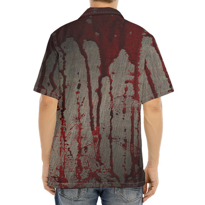 Bloody Metal Wall Print Aloha Shirt
