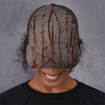 Bloody Metal Wall Print Baseball Cap