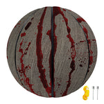 Bloody Metal Wall Print Basketball