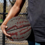 Bloody Metal Wall Print Basketball