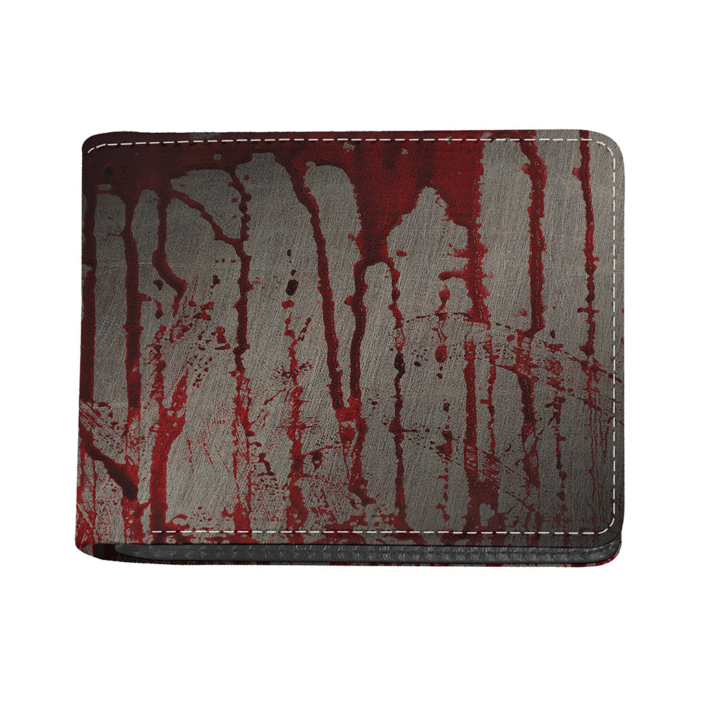 Bloody Metal Wall Print Bifold Wallet