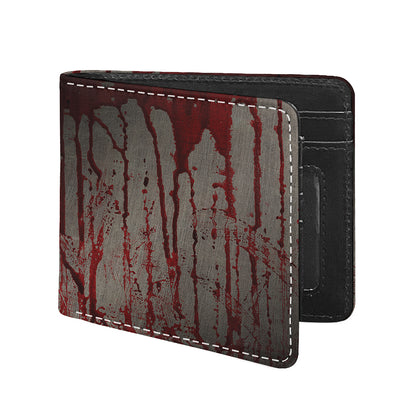 Bloody Metal Wall Print Bifold Wallet