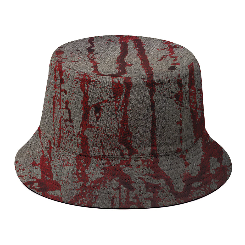 Bloody Metal Wall Print Bucket Hat