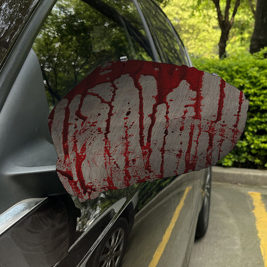 Bloody Metal Wall Print Car Side Mirror Covers