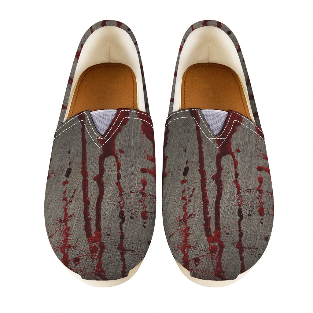 Bloody Metal Wall Print Casual Shoes