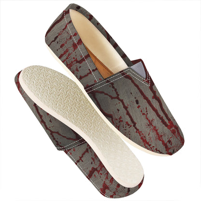 Bloody Metal Wall Print Casual Shoes