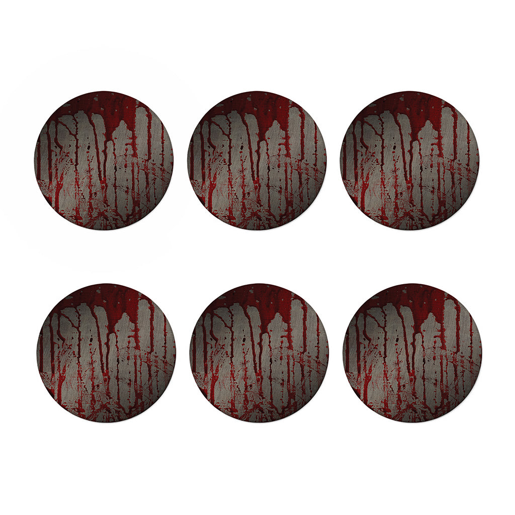Bloody Metal Wall Print Coaster Set