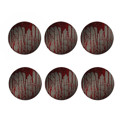 Bloody Metal Wall Print Coaster Set