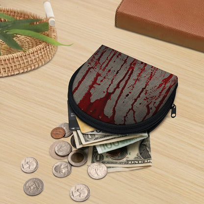 Bloody Metal Wall Print Coin Purse