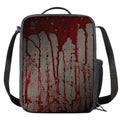 Bloody Metal Wall Print Crossbody Lunch Bag