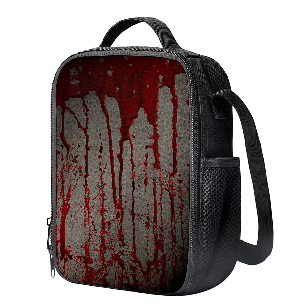 Bloody Metal Wall Print Crossbody Lunch Bag