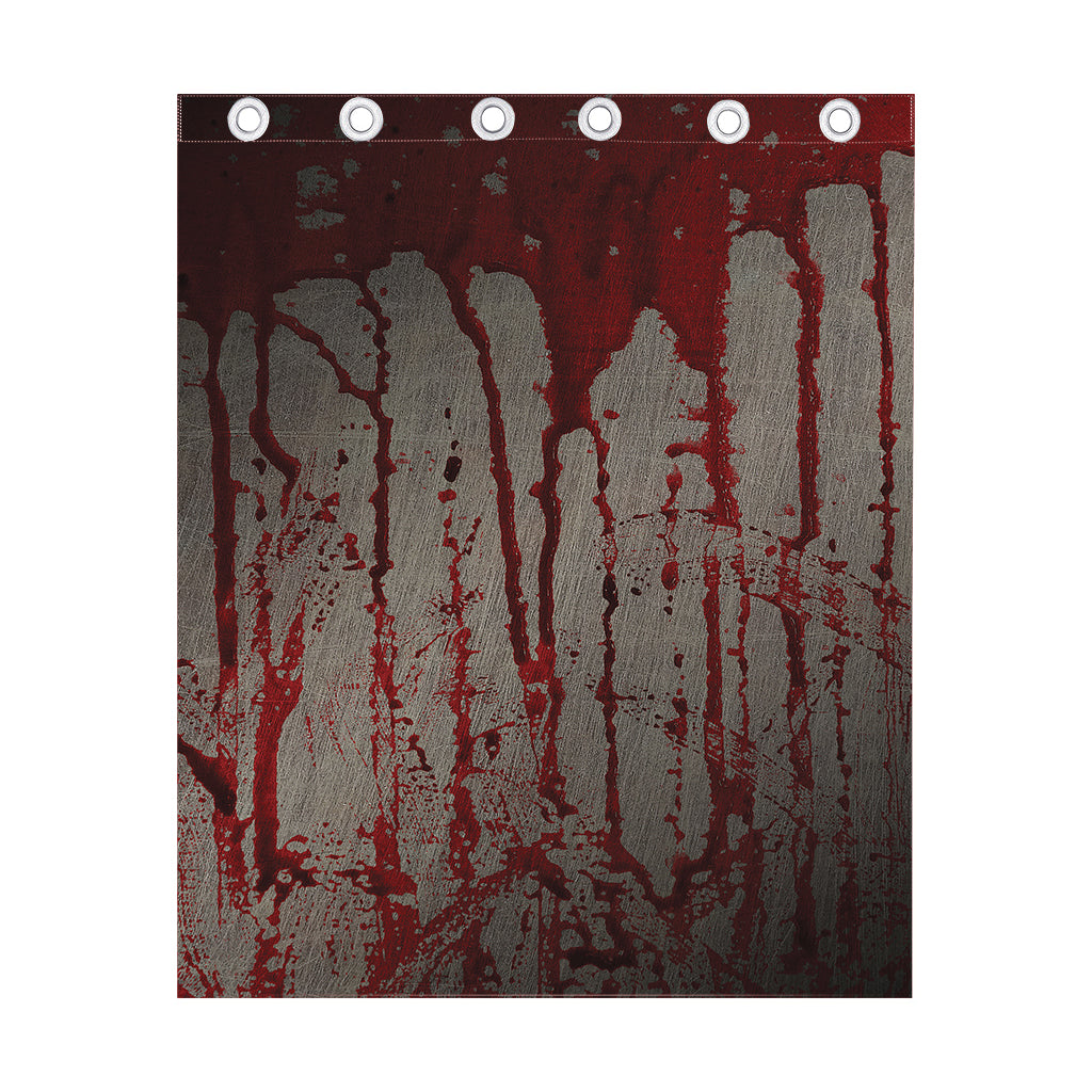 Bloody Metal Wall Print Curtain