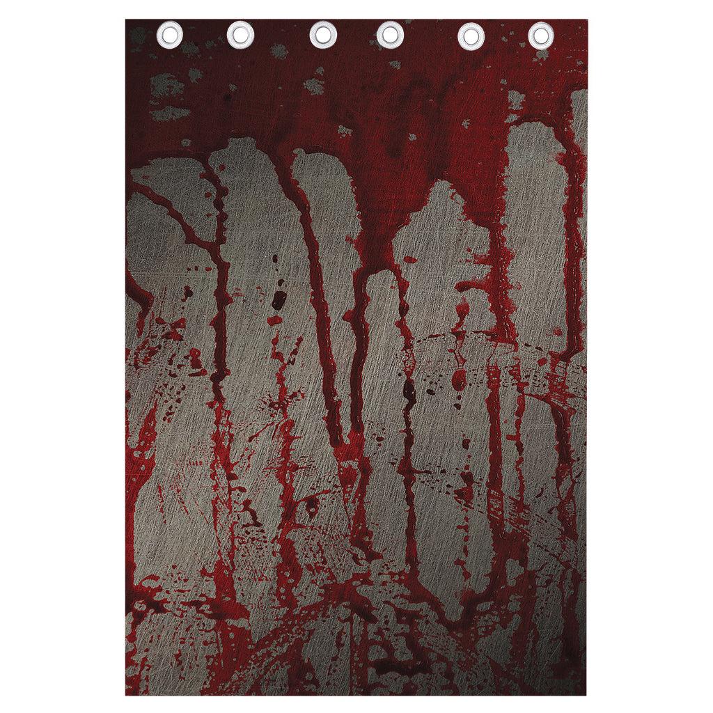 Bloody Metal Wall Print Curtain