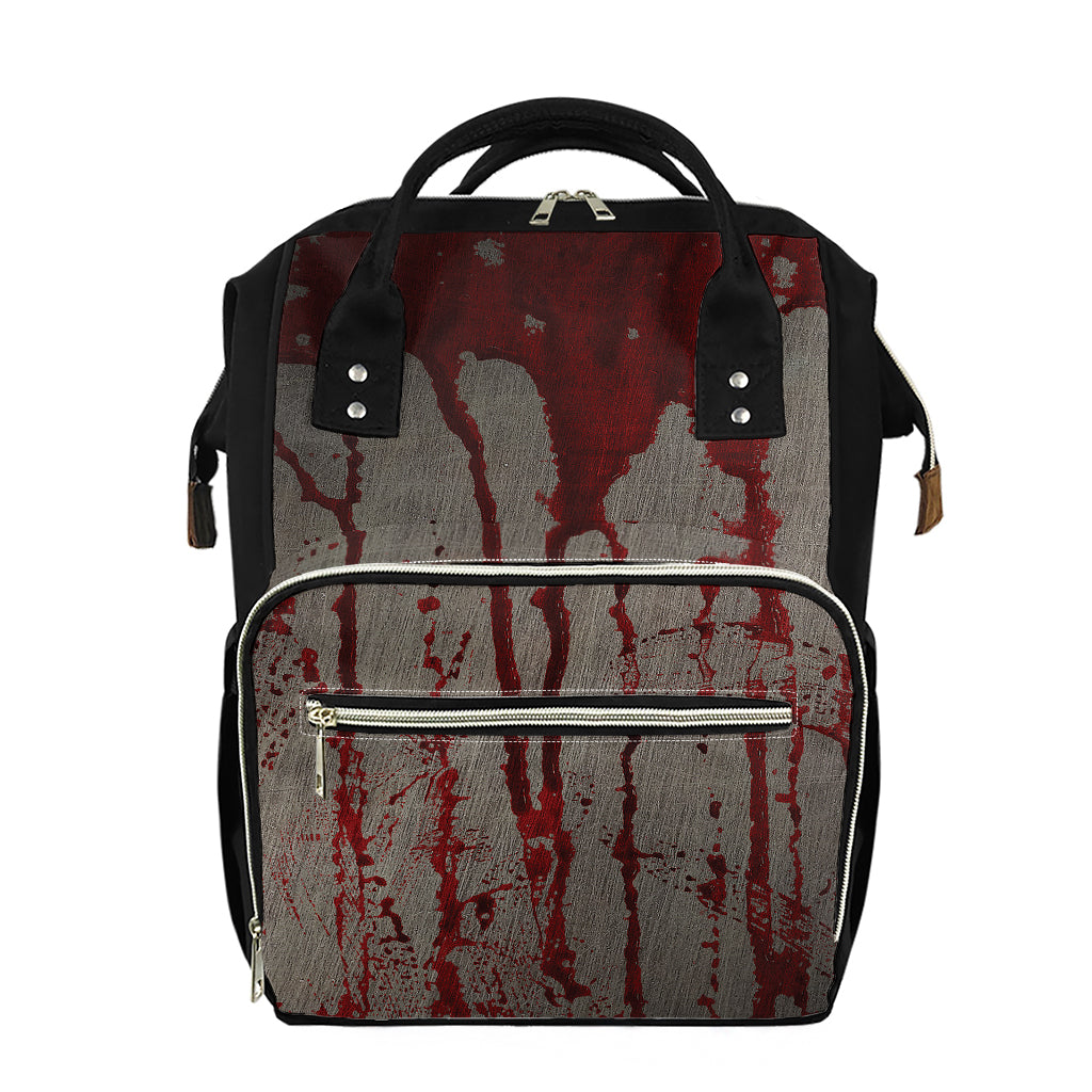 Bloody Metal Wall Print Diaper Bag