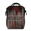 Bloody Metal Wall Print Diaper Bag