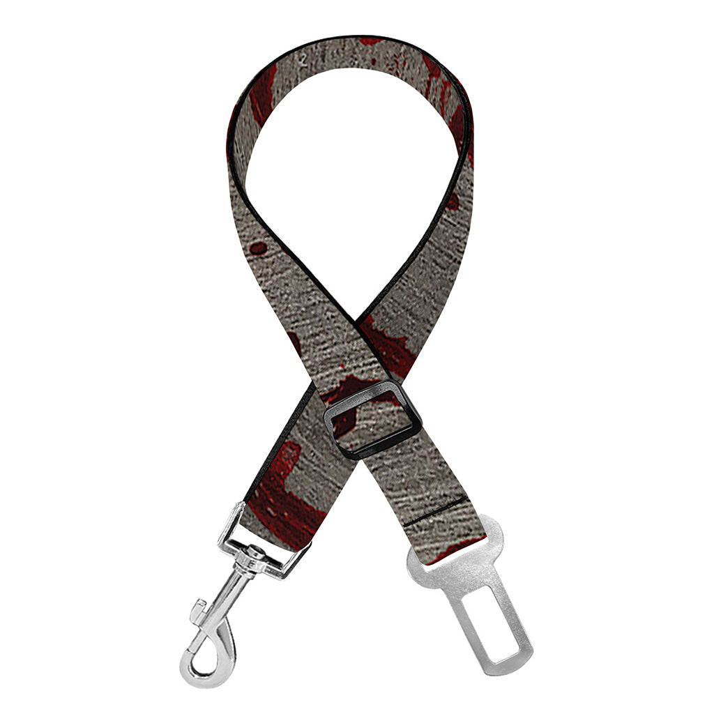Bloody Metal Wall Print Dog Seat Belt