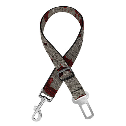 Bloody Metal Wall Print Dog Seat Belt