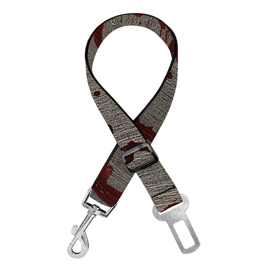 Bloody Metal Wall Print Dog Seat Belt