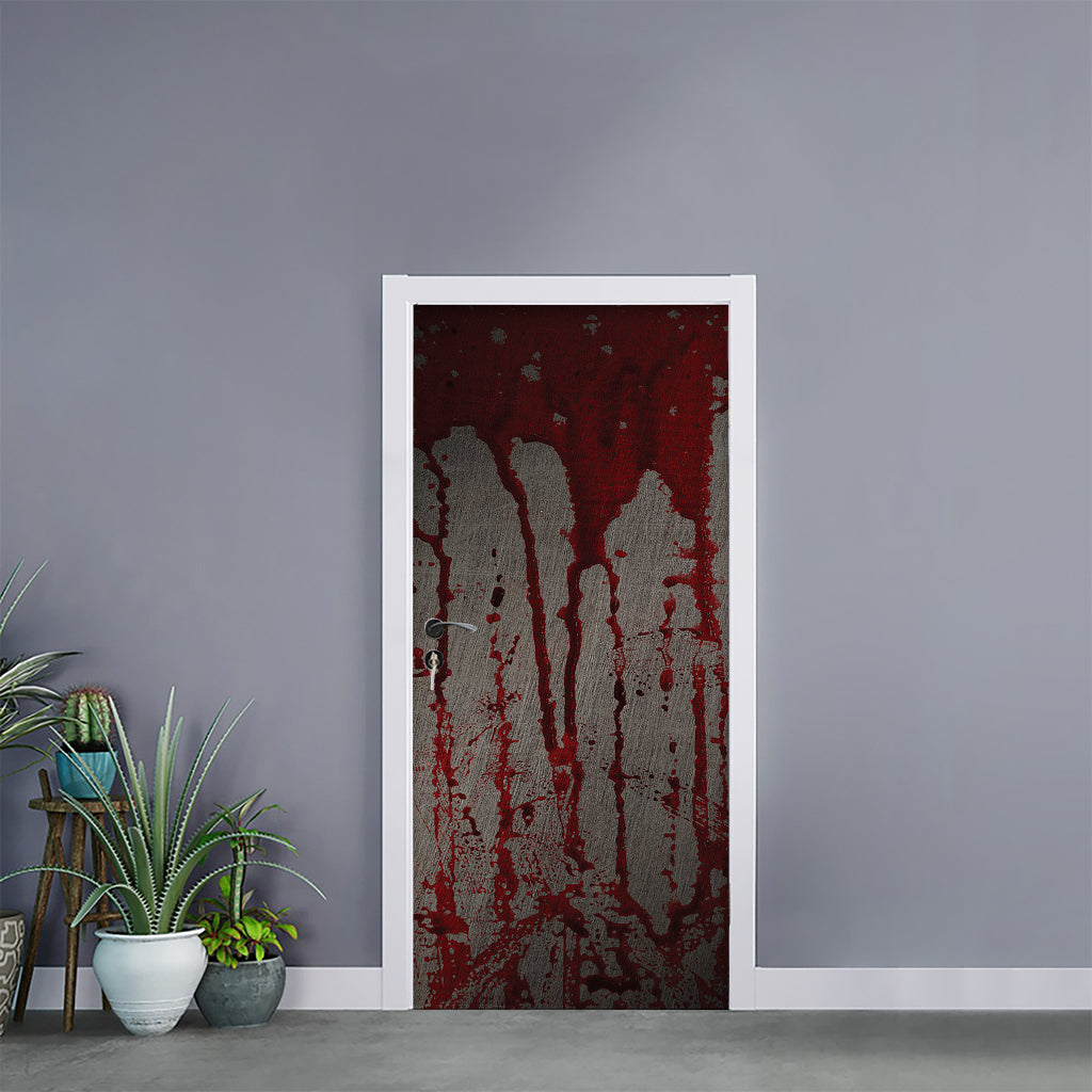 Bloody Metal Wall Print Door Sticker