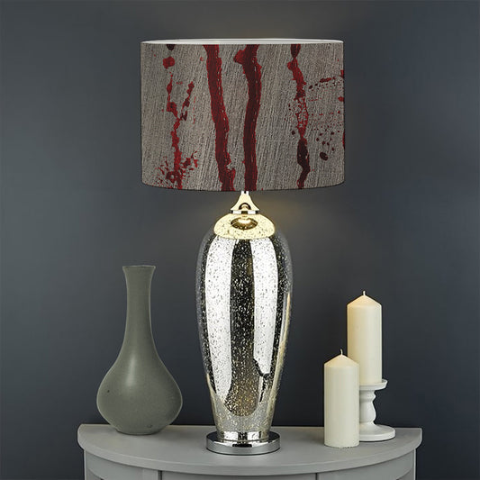 Bloody Metal Wall Print Drum Lamp Shade