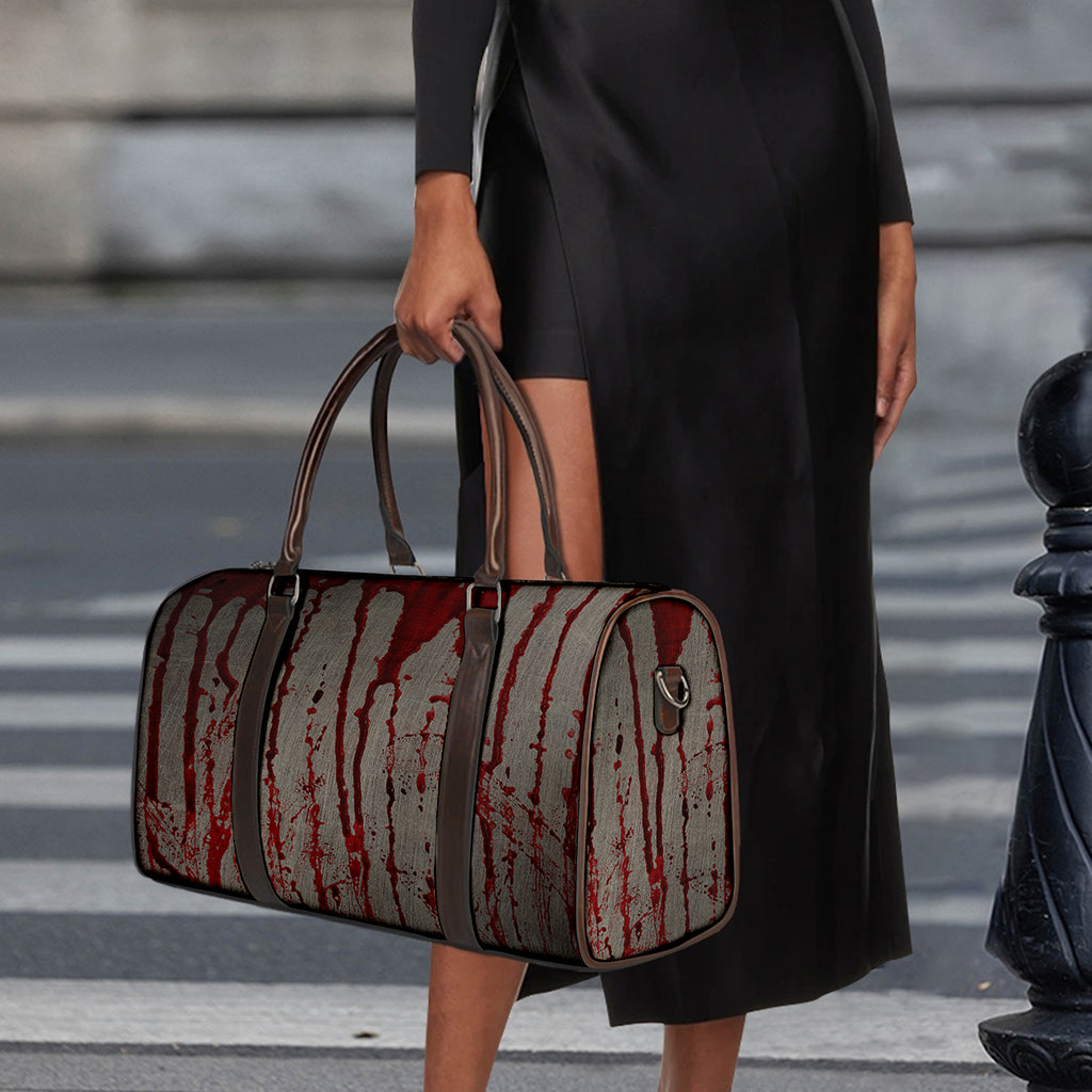Bloody Metal Wall Print Duffle Bag