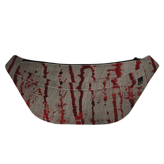 Bloody Metal Wall Print Fanny Pack