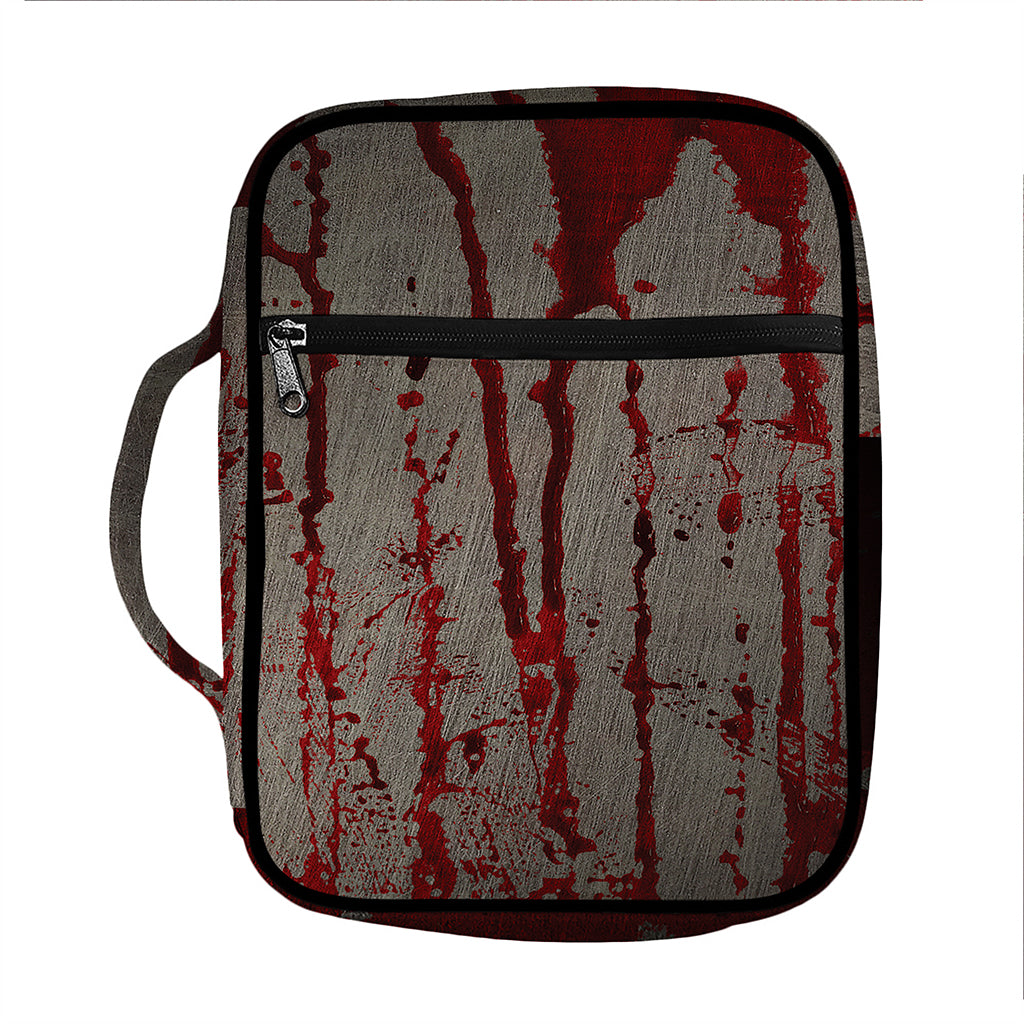 Bloody Metal Wall Print Front Pocket Bible Bag