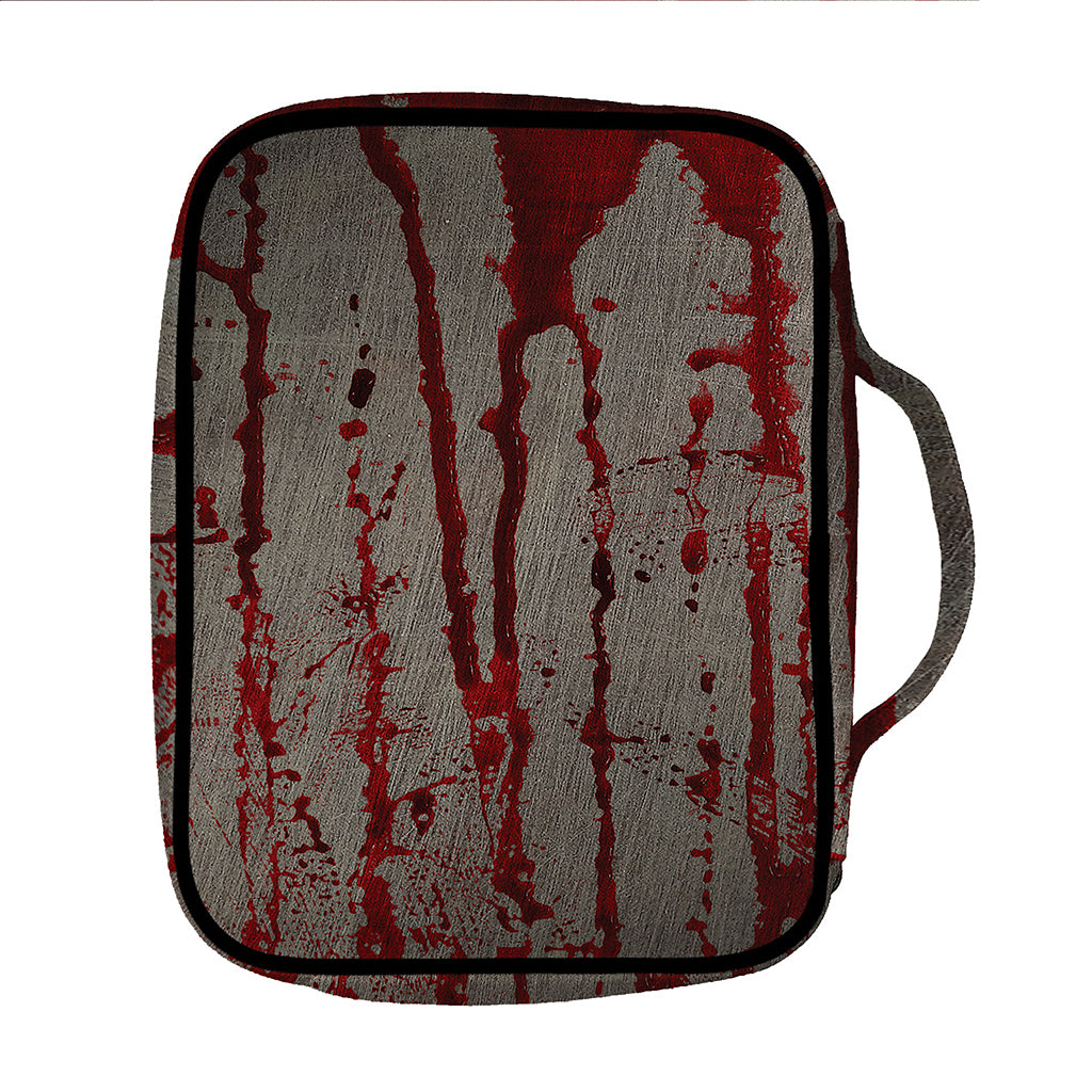 Bloody Metal Wall Print Front Pocket Bible Bag
