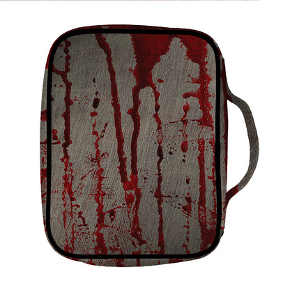 Bloody Metal Wall Print Front Pocket Bible Bag