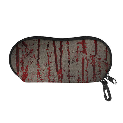 Bloody Metal Wall Print Glasses Case