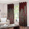 Bloody Metal Wall Print Grommet Curtains