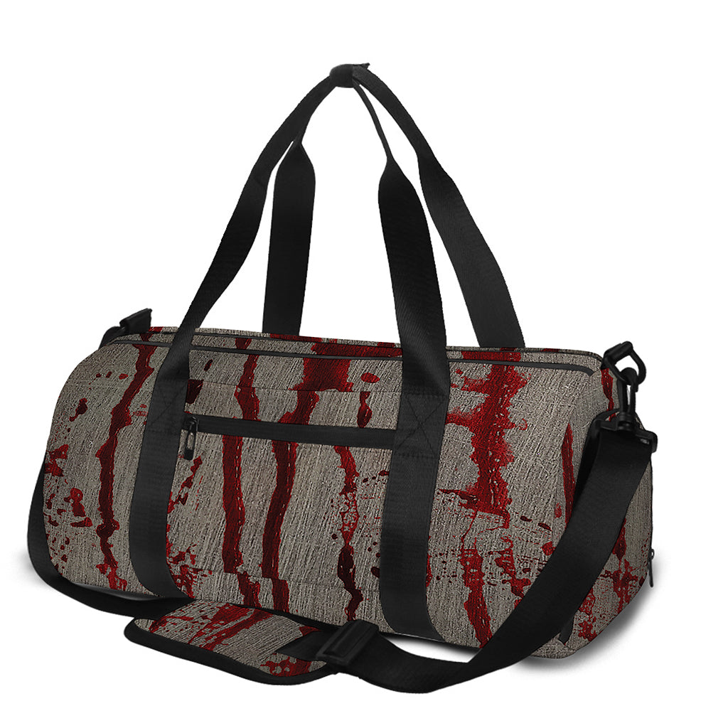 Bloody Metal Wall Print Gym Bag