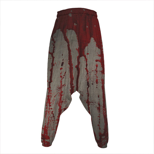 Bloody Metal Wall Print Hammer Pants