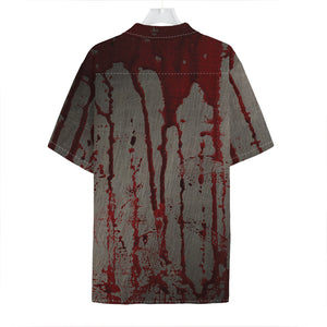 Bloody Metal Wall Print Hawaiian Shirt