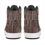 Bloody Metal Wall Print High Top Leather Sneakers