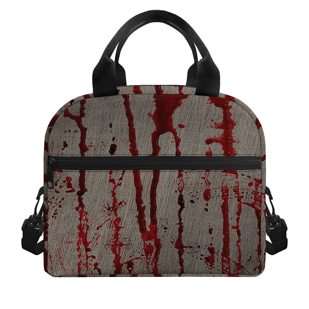 Bloody Metal Wall Print Insulated Lunch Bag