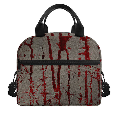 Bloody Metal Wall Print Insulated Lunch Bag