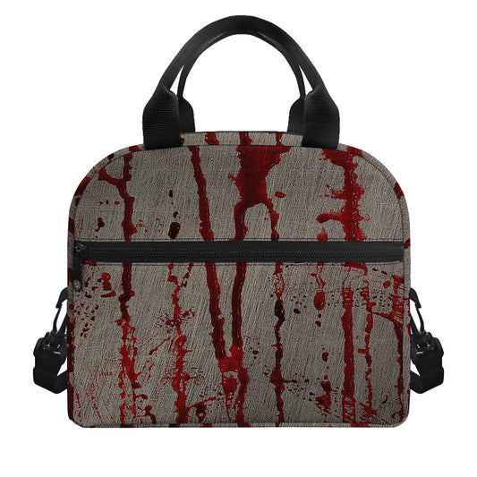 Bloody Metal Wall Print Insulated Lunch Bag