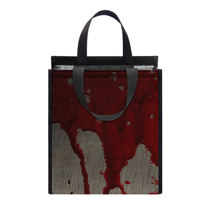 Bloody Metal Wall Print Insulated Lunch Tote