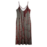 Bloody Metal Wall Print Jersey Midi Cami Dress