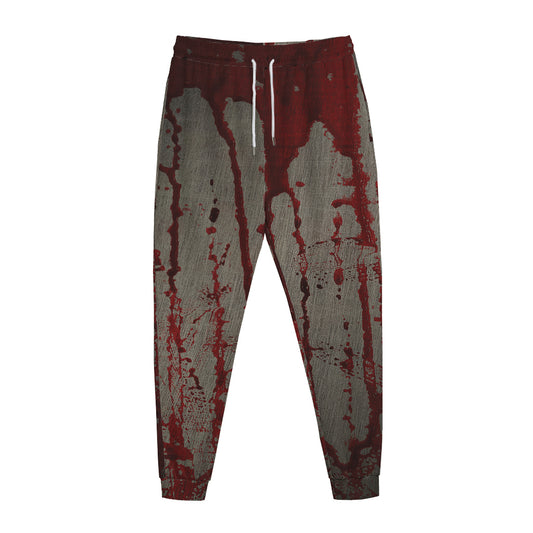 Bloody Metal Wall Print Jogger Pants